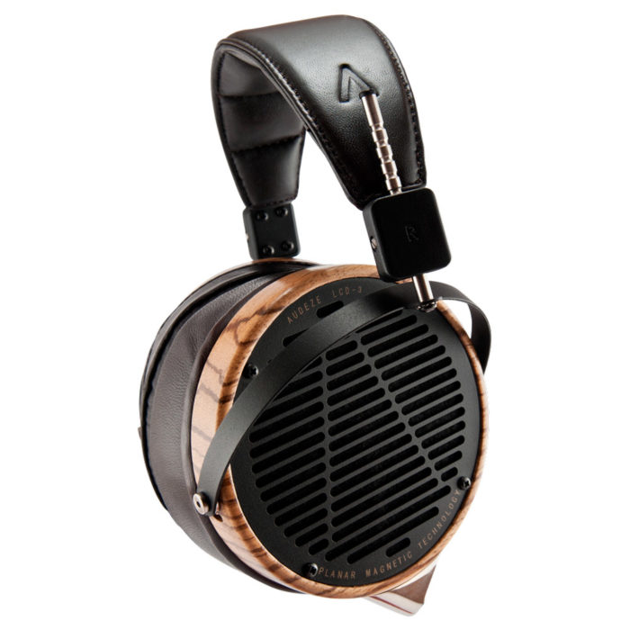 Audeze LCD-3 Planar Magnetic Audiophile Headphones (Zebrano Wood, Lambskin Leather)